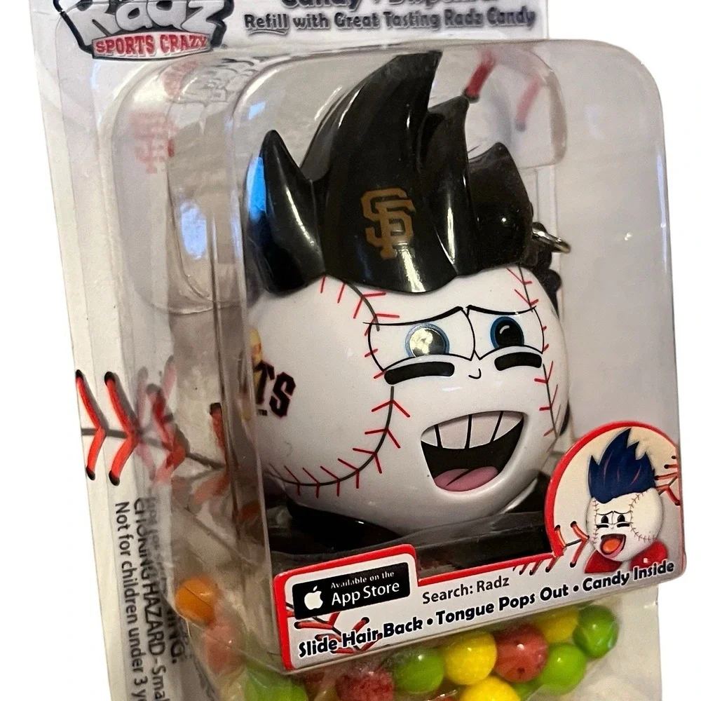 San Francisco Giants MLB Radz Figure Keychain Clip Candy Dispenser 3 in 1 Sealed